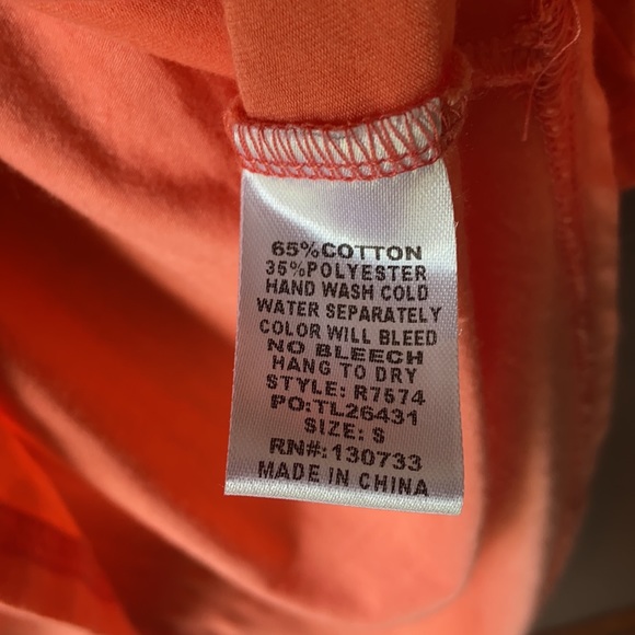 SPRING SALE 🎉 Umgee Coral Flutter Coral Coast Tunic Top - Picture 7 of 8